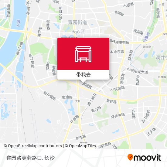 雀园路芙蓉路口地图