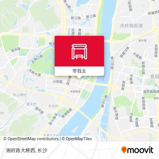 湘府路大桥西地图
