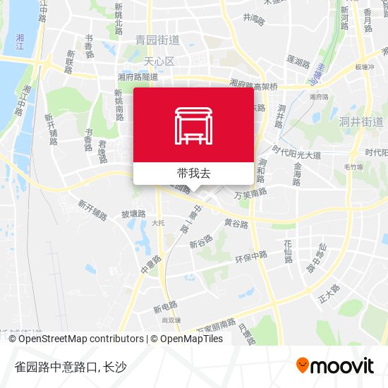 雀园路中意路口地图