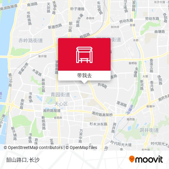 韶山路口地图