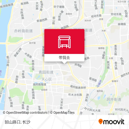 韶山路口地图
