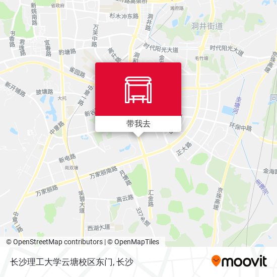 长沙理工大学云塘校区东门地图