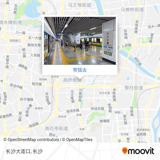 长沙大道口地图
