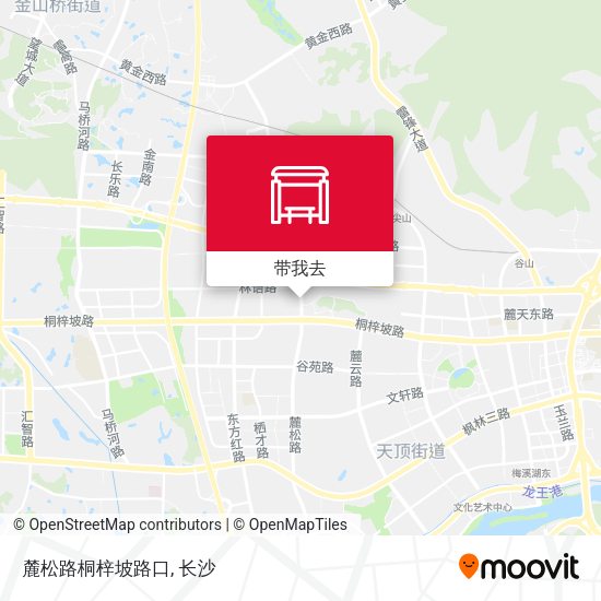 麓松路桐梓坡路口地图