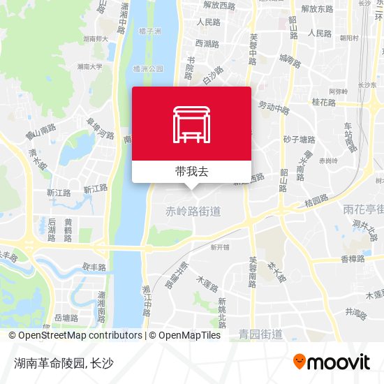 湖南革命陵园地图