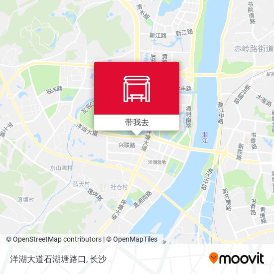 洋湖大道石湖塘路口地图