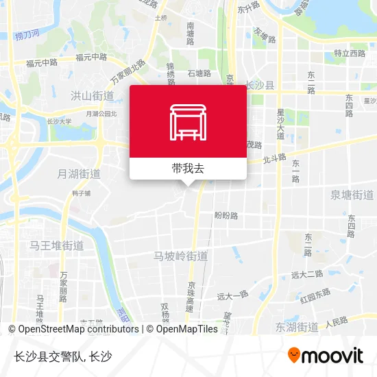 长沙县交警队地图