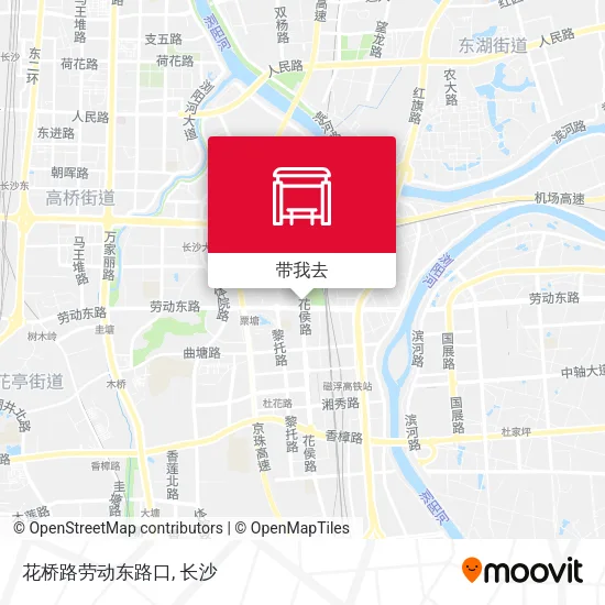 花桥路劳动东路口地图