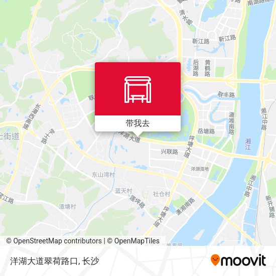洋湖大道翠荷路口地图