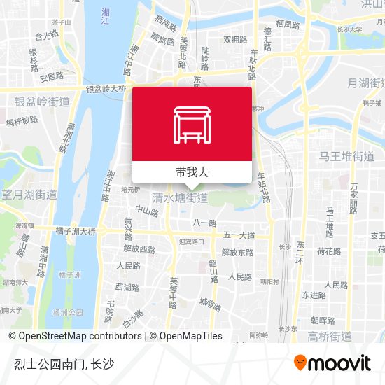烈士公园南门地图