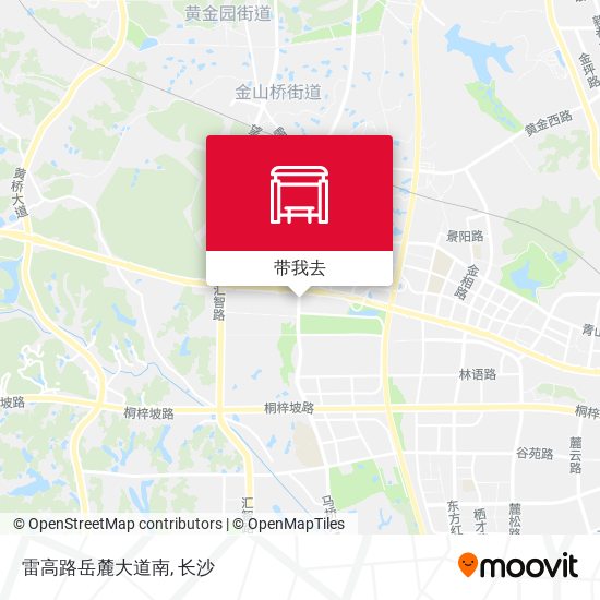 雷高路岳麓大道南地图