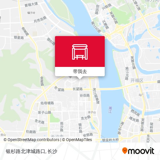 银杉路北津城路口地图