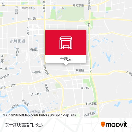 东十路映霞路口地图