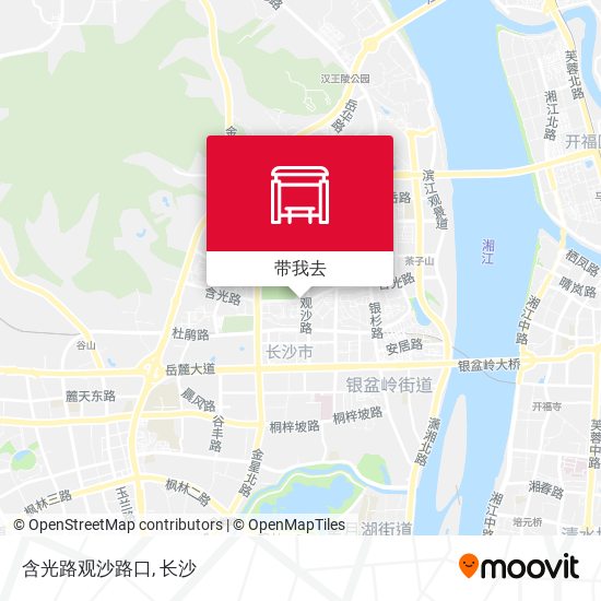 含光路观沙路口地图