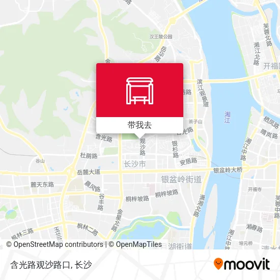 含光路观沙路口地图