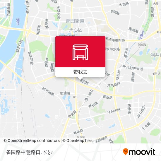 雀园路中意路口地图