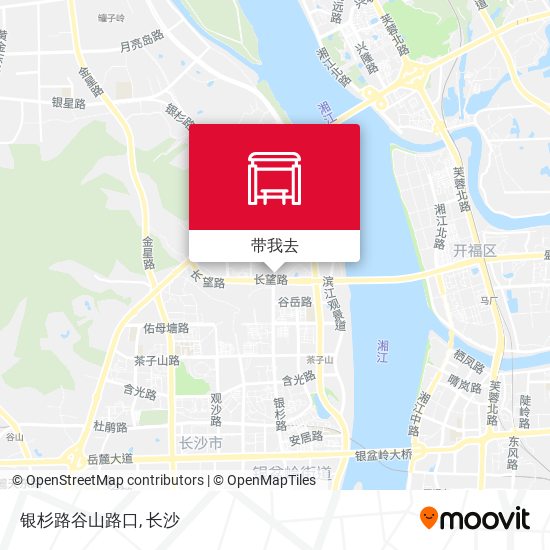 银杉路谷山路口地图