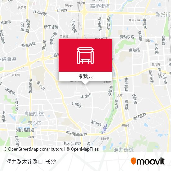 洞井路木莲路口地图