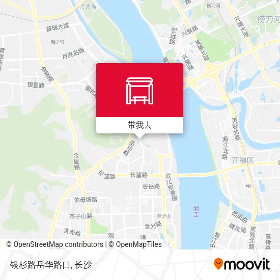 银杉路岳华路口地图