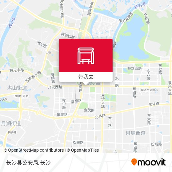长沙县公安局地图