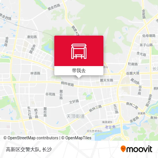 高新区交警大队地图