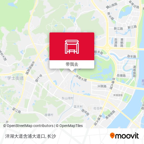 洋湖大道含浦大道口地图