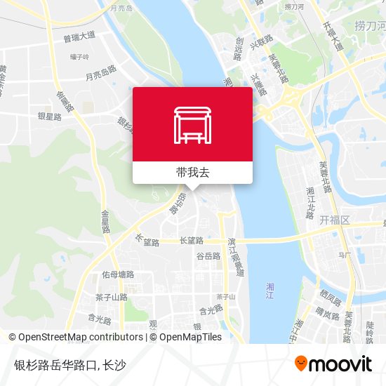 银杉路岳华路口地图