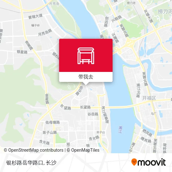 银杉路岳华路口地图