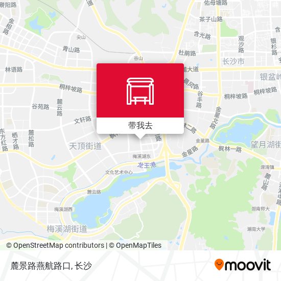 麓景路燕航路口地图