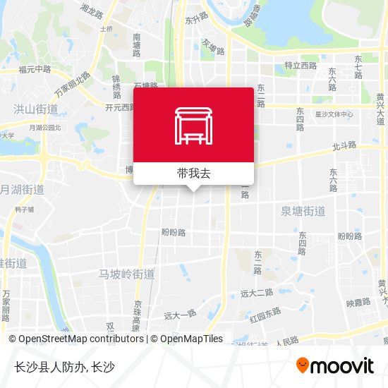 长沙县人防办地图