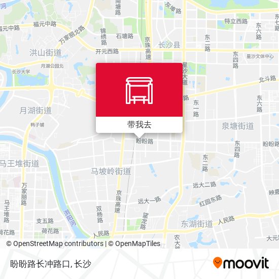 盼盼路长冲路口地图