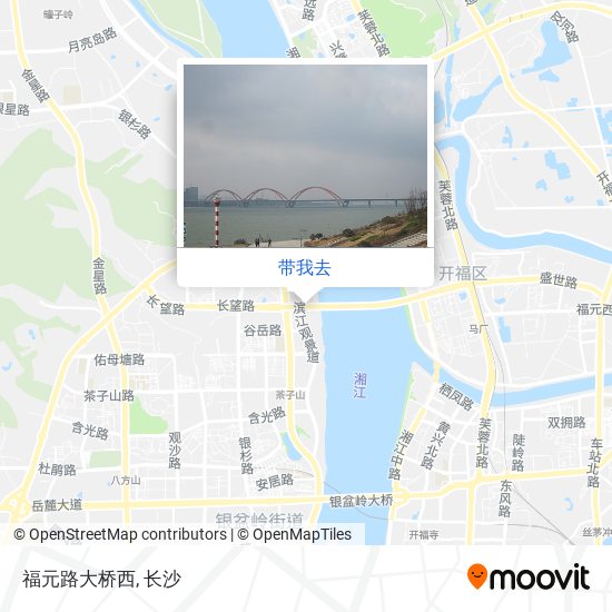 福元路大桥西地图