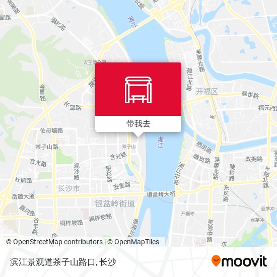 滨江景观道茶子山路口地图