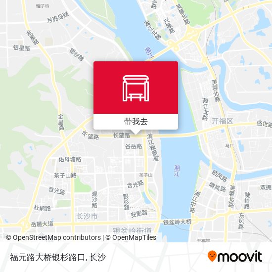 福元路大桥银杉路口地图