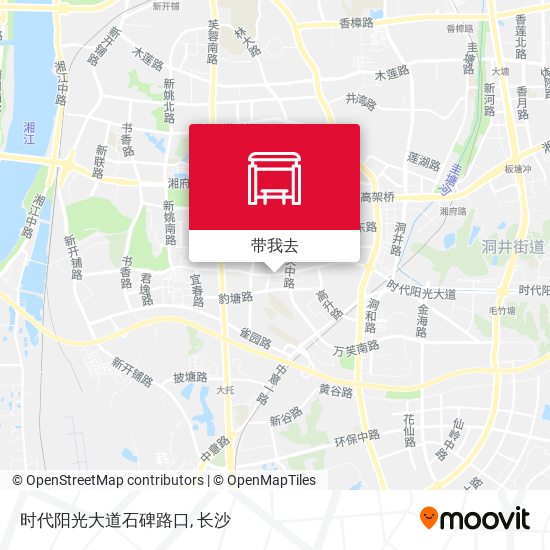 时代阳光大道石碑路口地图