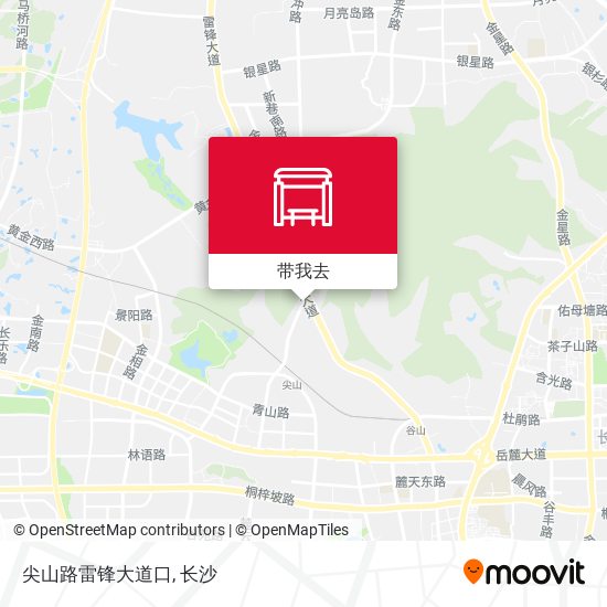 尖山路雷锋大道口地图