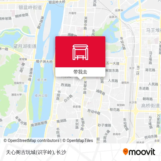 天心阁古玩城(识字岭)地图
