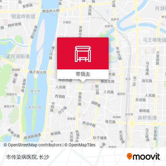 市传染病医院地图