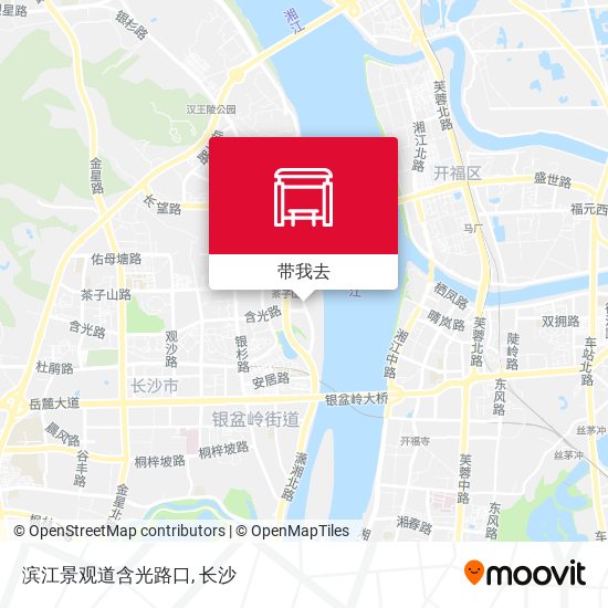 滨江景观道含光路口地图