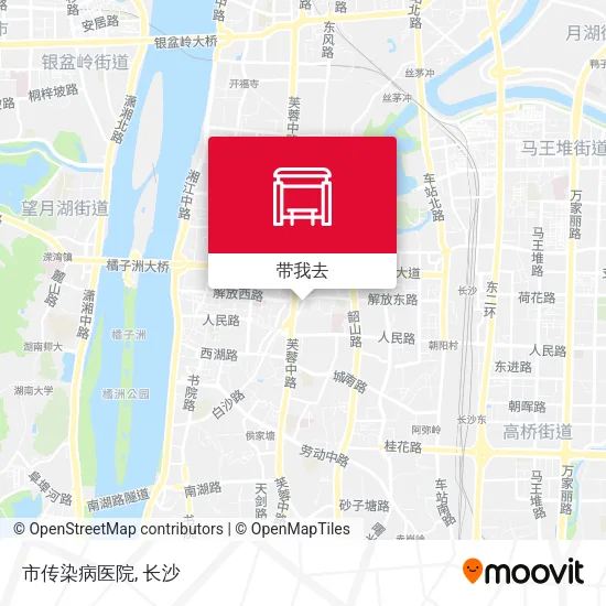 市传染病医院地图
