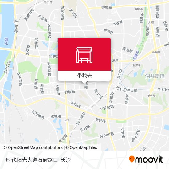 时代阳光大道石碑路口地图