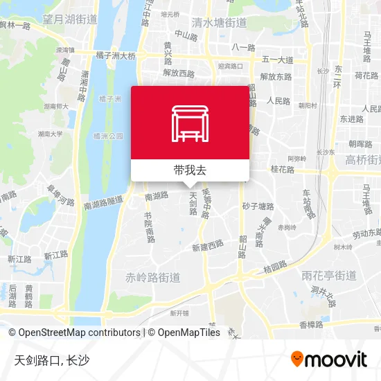 天剑路口地图