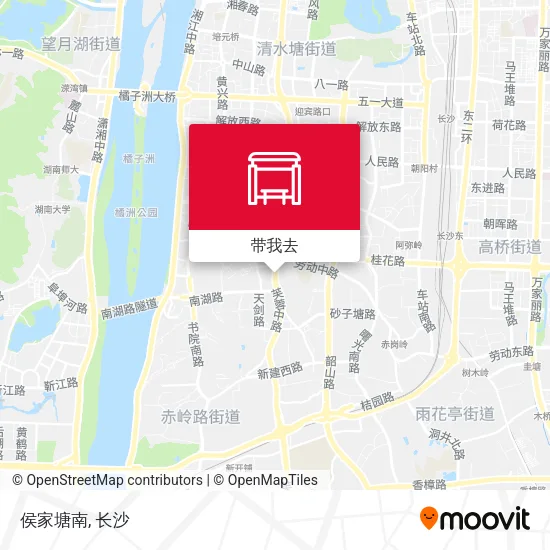 侯家塘南地图