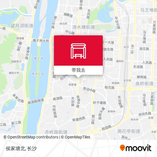 侯家塘北地图