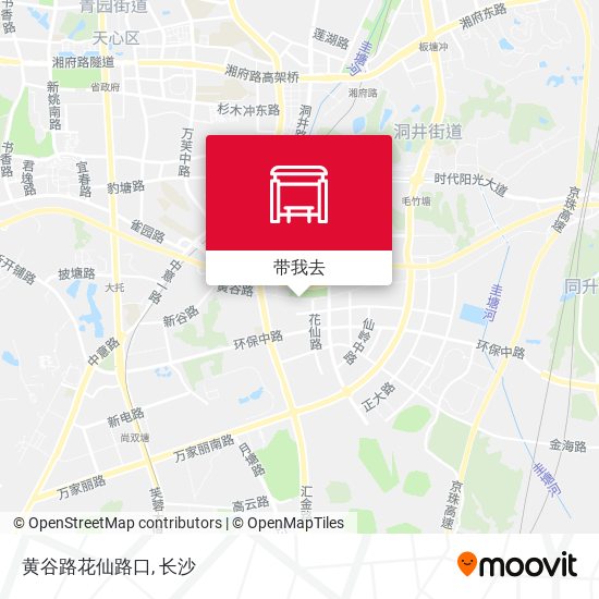 黄谷路花仙路口地图