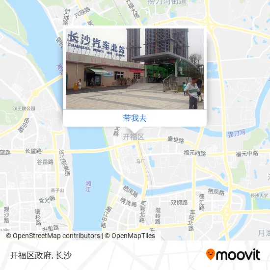 开福区政府地图