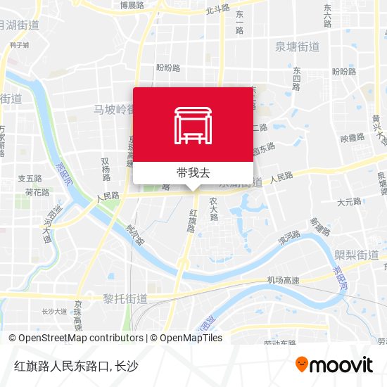 红旗路人民东路口地图