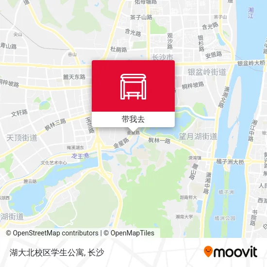 湖大北校区学生公寓地图