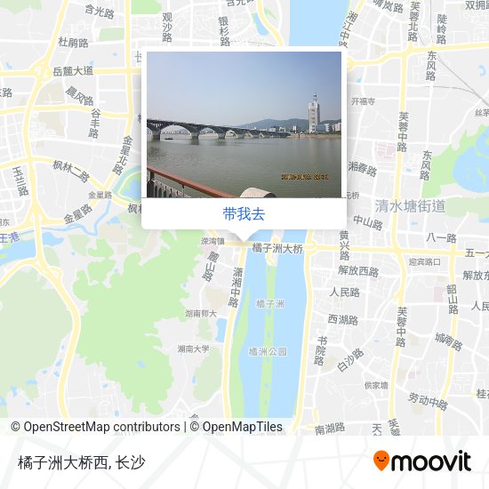 橘子洲大桥西地图