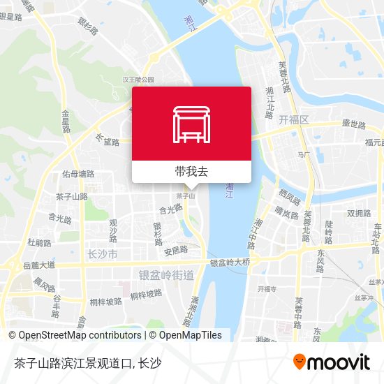 茶子山路滨江景观道口地图